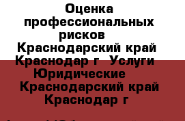 Оценка профессиональных рисков. - Краснодарский край, Краснодар г. Услуги » Юридические   . Краснодарский край,Краснодар г.